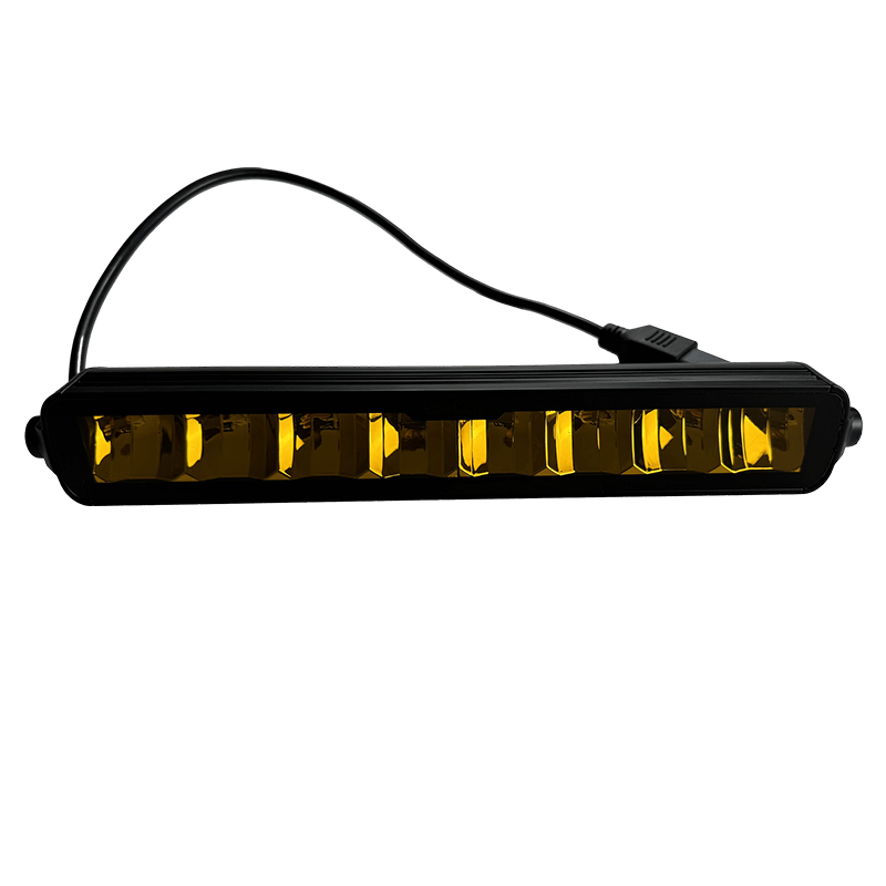 Side glowing 4 yellow lights